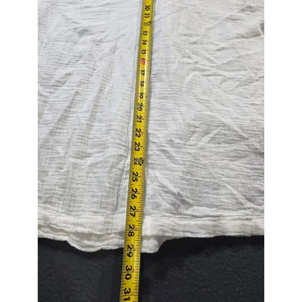 Lilly Pulitzer gauze cotton Y2K wide leg Pajamas Set White Size X-Large A010125